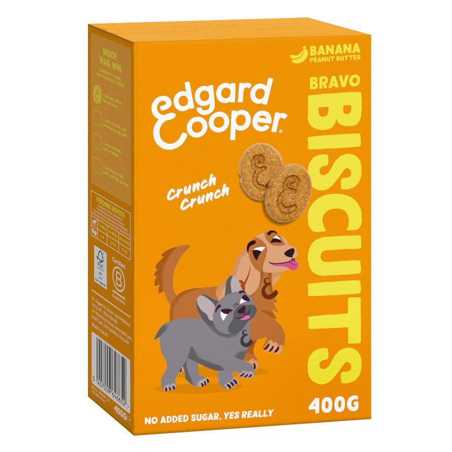 400 g Edgard & Cooper Galletas de Banana y Mantequilla de Cacahuete snack para perros, , large Imagen numero 7